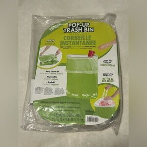 New pop up trash can bin recycling disposable party camping rv bag easy garage